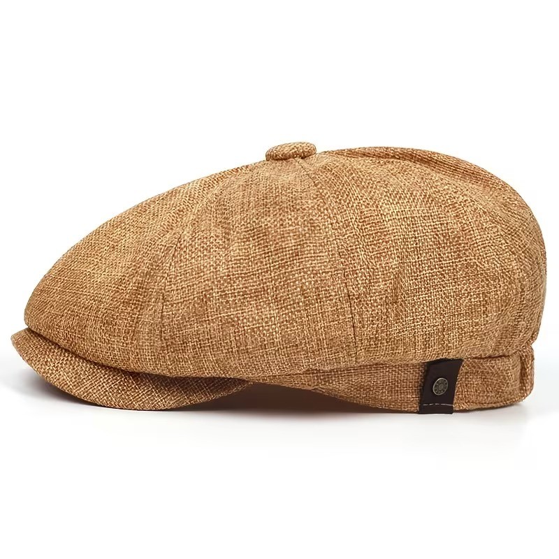                      Gatsby lenes unisex sapka - Caramell Férfi kalap, sapka